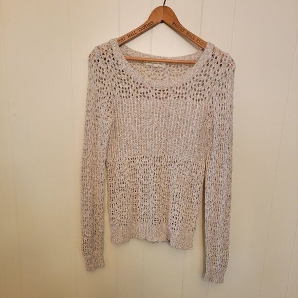 Staring At Stars- Open Knit Long Sleeve Sweater S - Picture 1 of 4